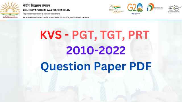 KVS Previous Year Question Papers PDF Download
