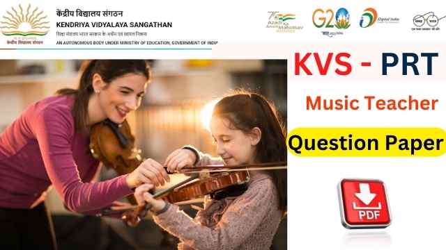 KVS Music Teacher Question Paper With Answer Key PDF