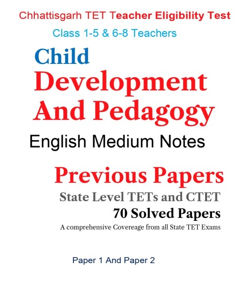 Child Development and Pedagogy Eenglish Medium Notes